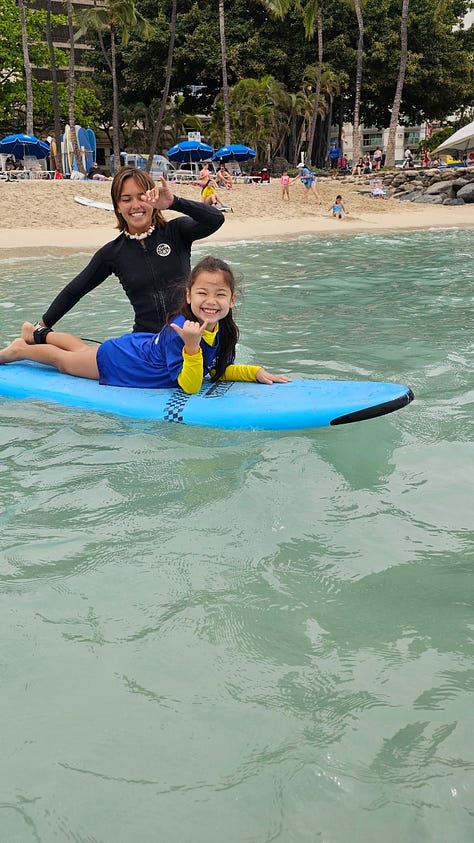 community surf lessons at Waikiki through non profit kids hurt too