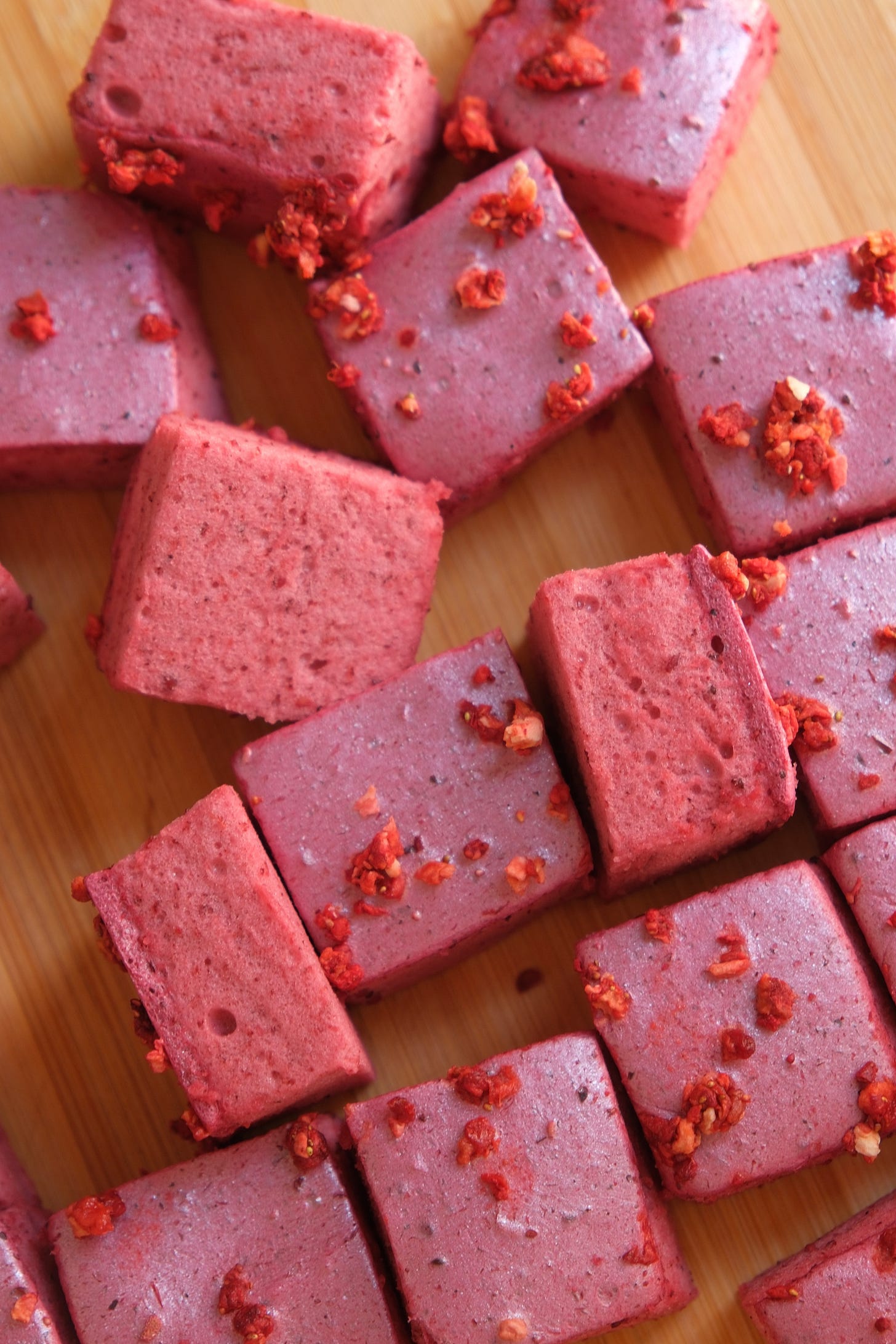 No-Added-Sugar Berry Marshmallow Cubes