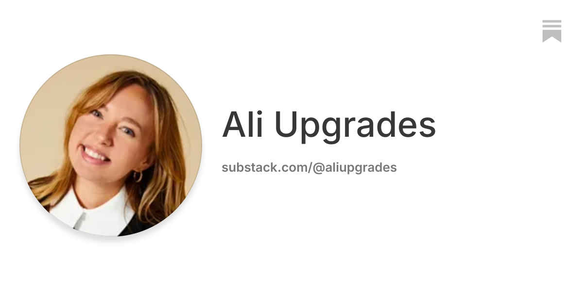 Ali Upgrades | Substack