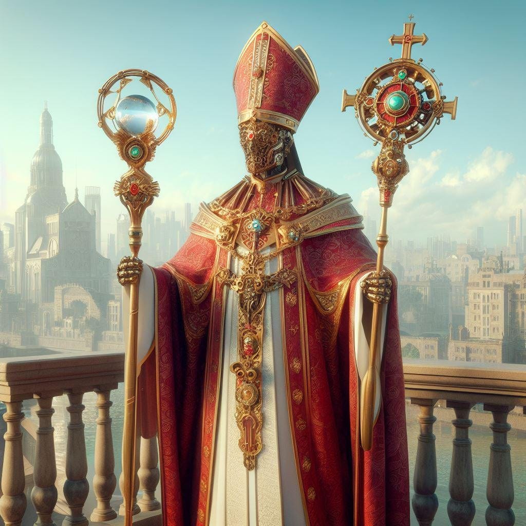 Cyberpunk Pope : r/aiArt