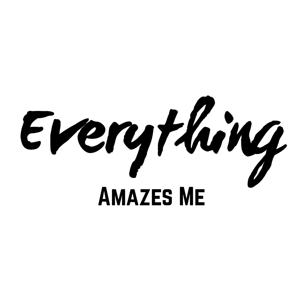 Everything Amazes Me