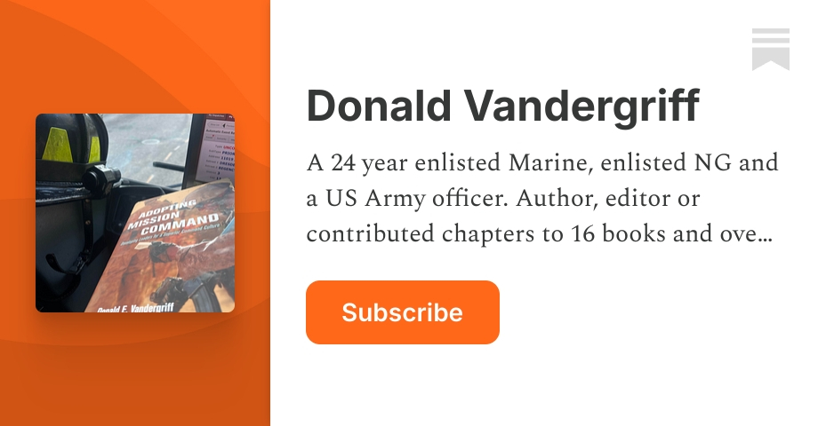 Donald Vandergriff | Substack