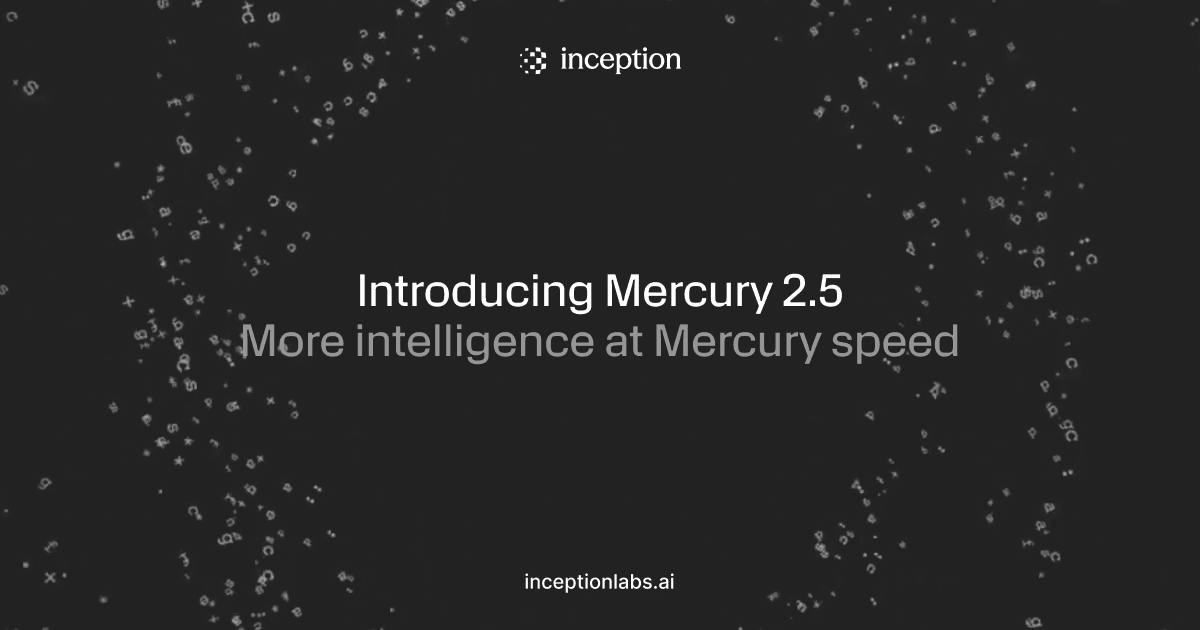 Mercury 2.5: Diffusions-LLM mit 1.107 Token pro Sekunde