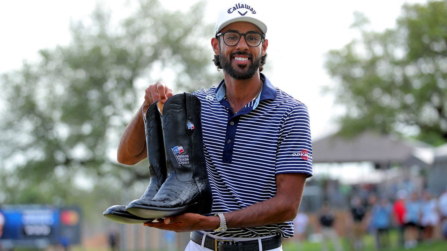 Akshay Bhatia pops his shoulder back in before clinching dramatic  sudden-death victory at Valero Texas Open | CNN