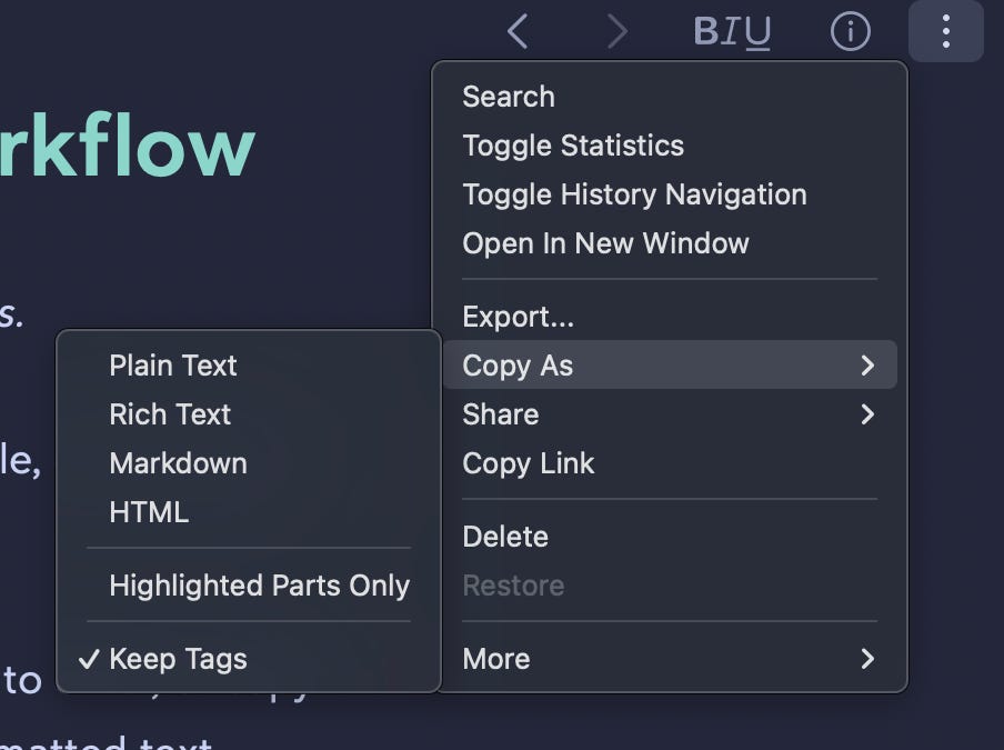 Markdown and Substack - A Bear Workflow - by Babbage