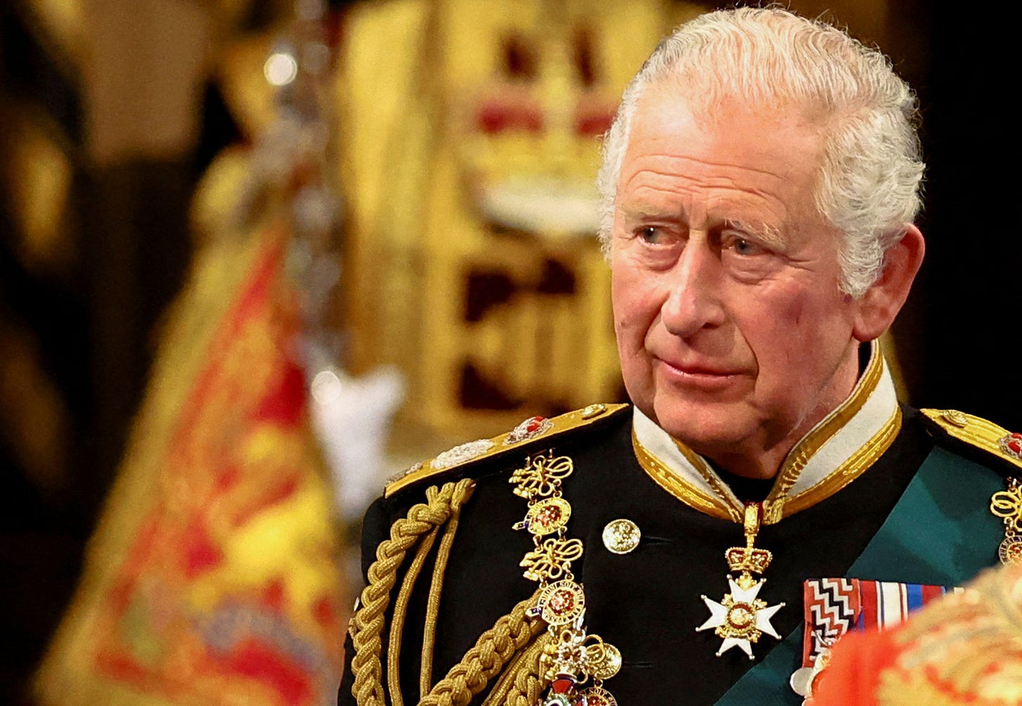 King Charles in ceremonial dress