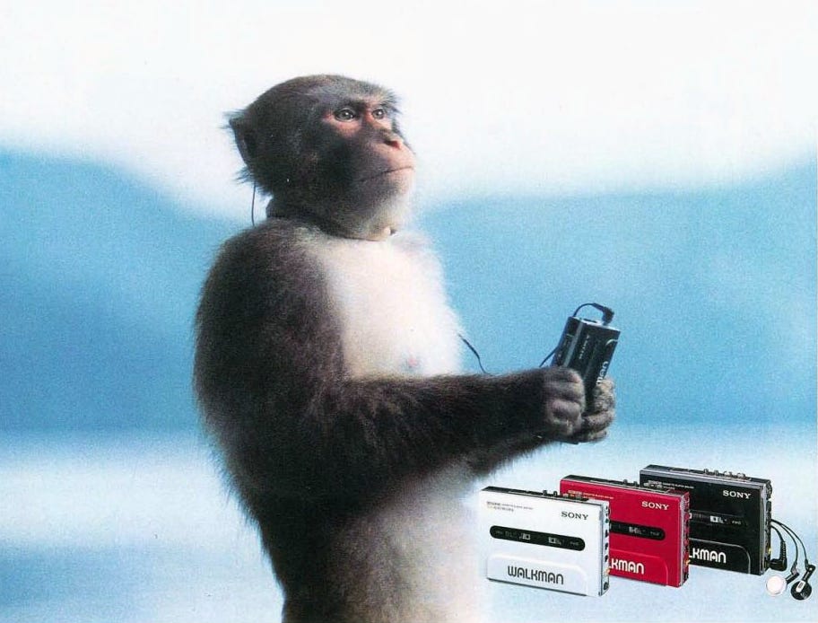 The Walkman Monkey - by ObsoleteSony