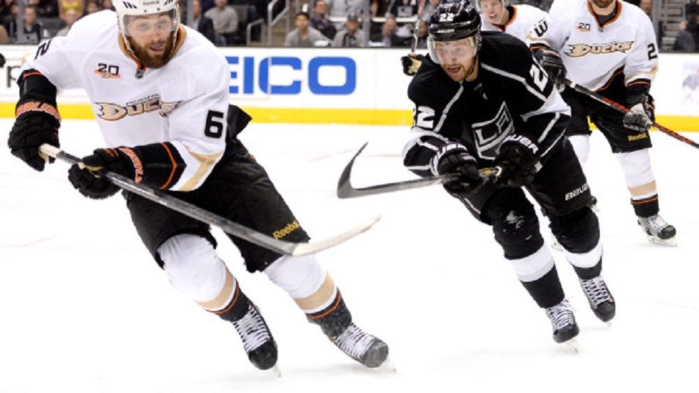 los angeles kings vs anaheim ducks for nhl pacific division face off 2016 images los angeles kings vs anaheim ducks for nhl pacific division face off 2016 images