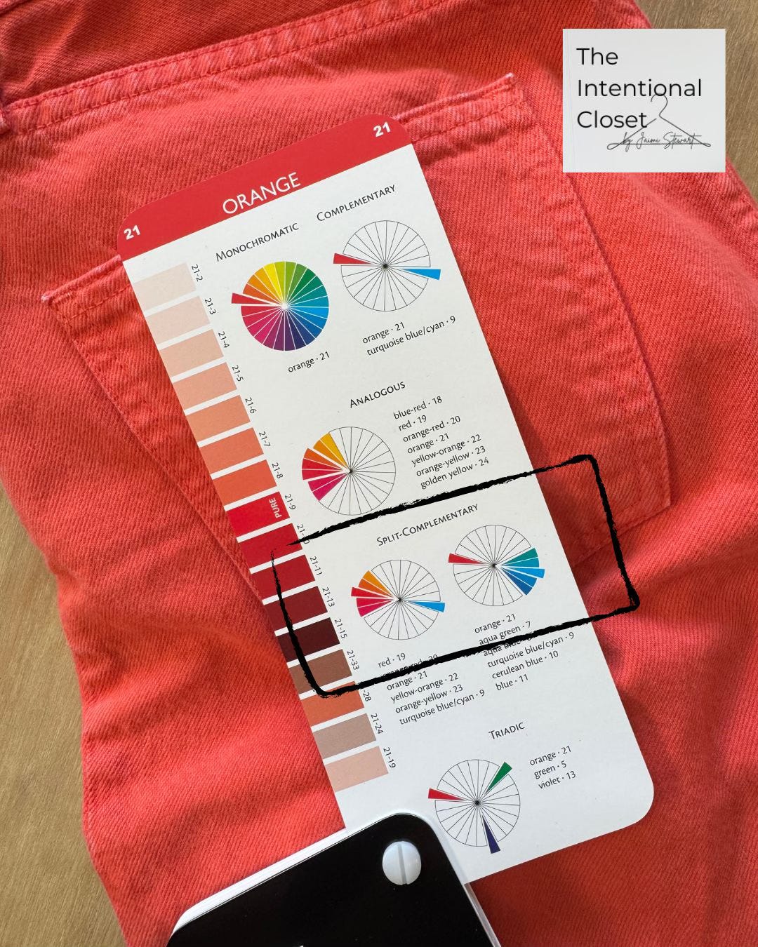 color wheel, styling ideas, orange pants outfits