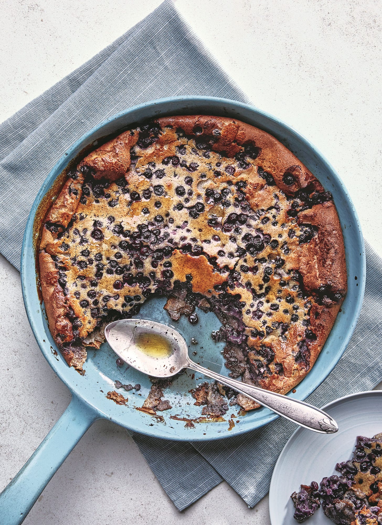 Buckwheat Blueberry Skillet Pancake
