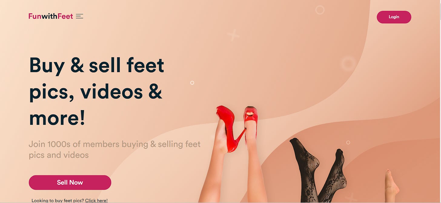 funwithfeet sell feet pics