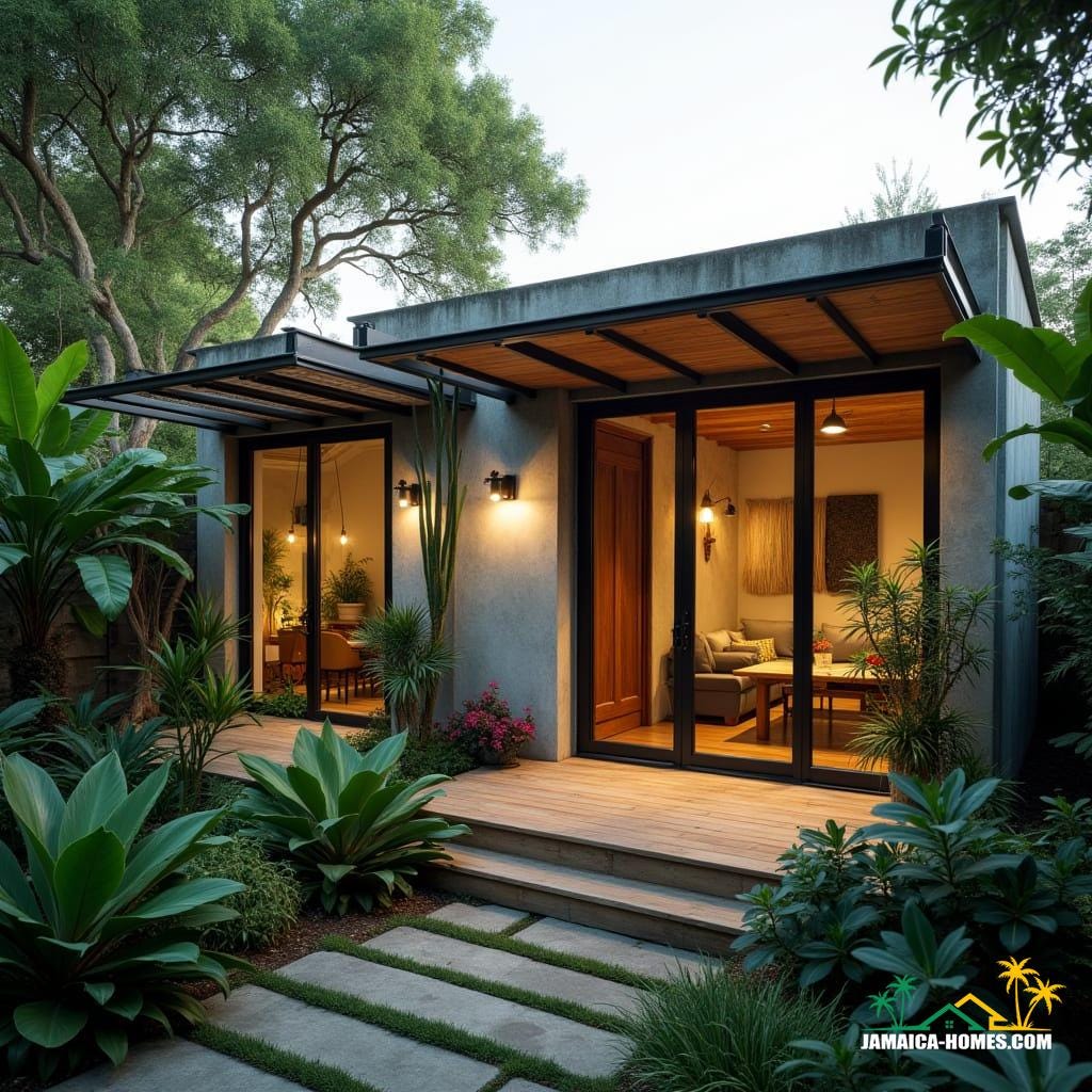 Urban Steel-Clad Mini Home Design