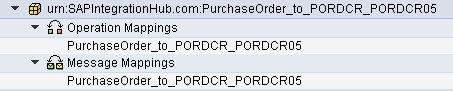 message mapping and operation mapping objects used in the B2B integration scenario. Purchase order to Idocs. message mapping and operation mapping objects used in the B2B integration scenario. Purchase order to Idocs.