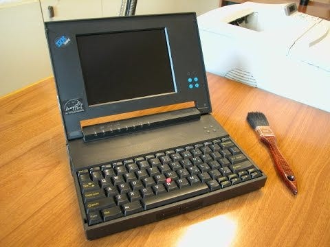 Working 1993 Vintage IBM ThinkPad 500 Laptop Review - YouTube