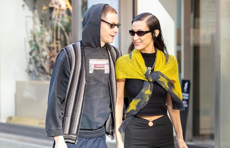 February 23, 2022 - Bella Hadid Spotted In Her Favorite Susamusa Oring  Trousers - HADIDSCLOSET