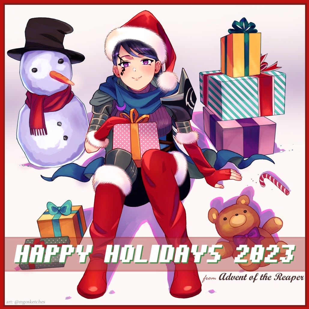 Happy Holidays 2023 from Advent of the Reaper