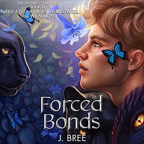 Audiobook covers of the books I've been listening to this month