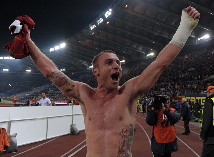 daniele de rossi take off pants lazio roma