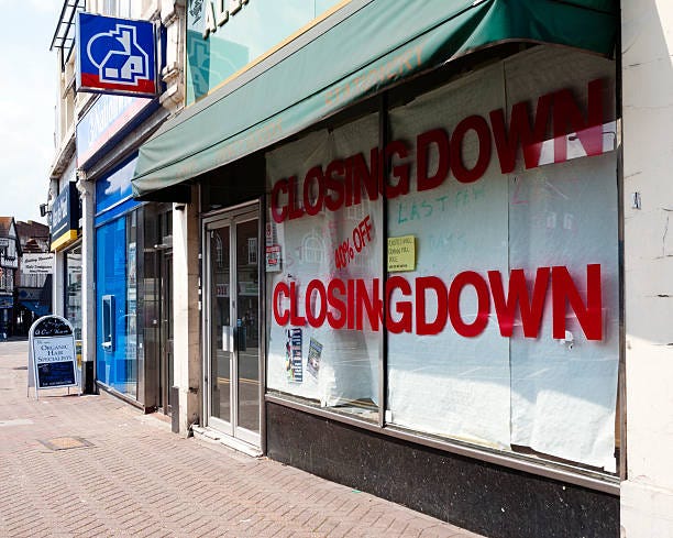 closed down high street shop - bank branch closure stock pictures, royalty-free photos & images