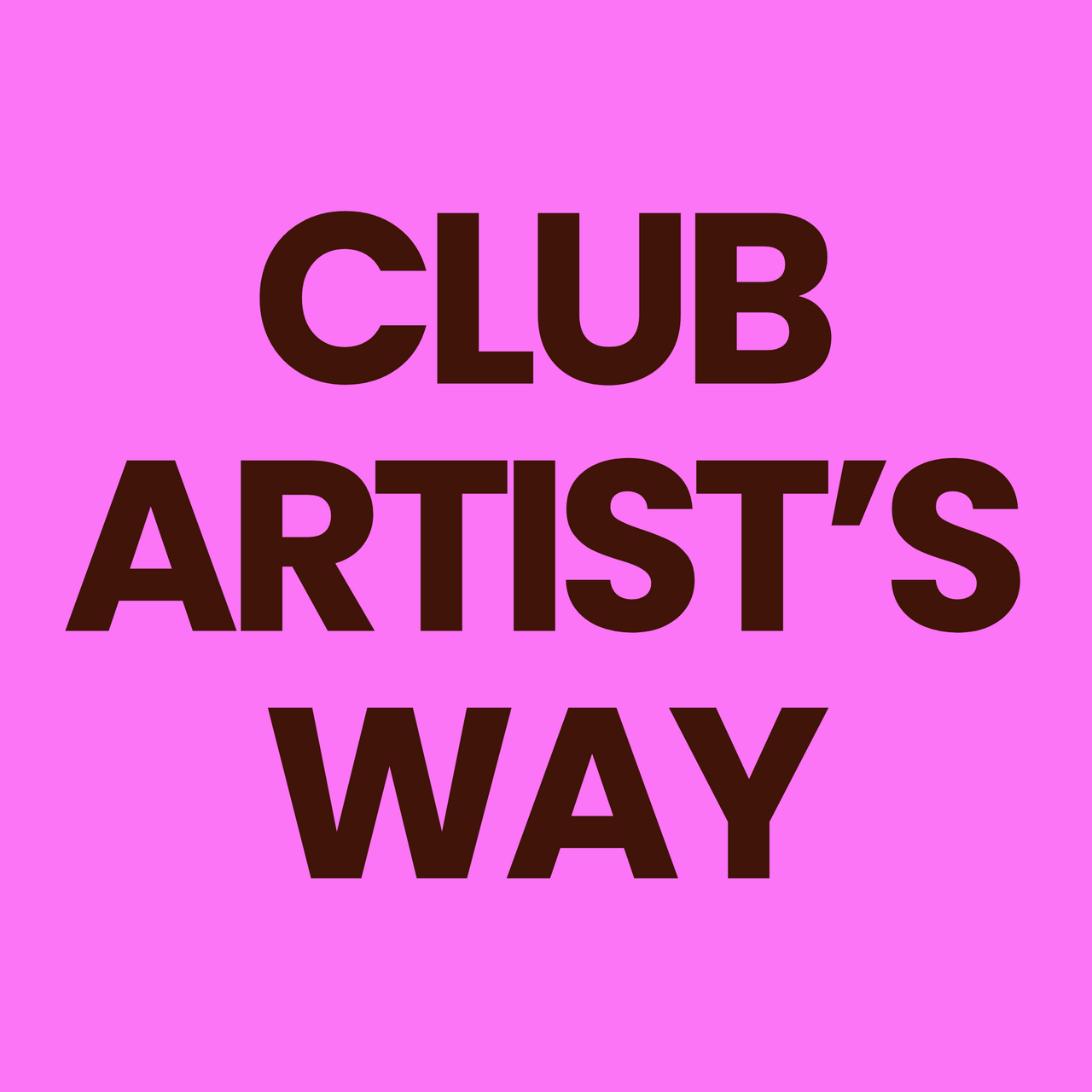 Club Artist's Way