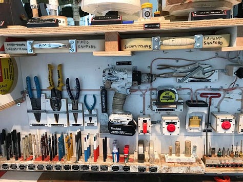 Casey Neistat, Van Neistat and Tom Sachs' tool organization