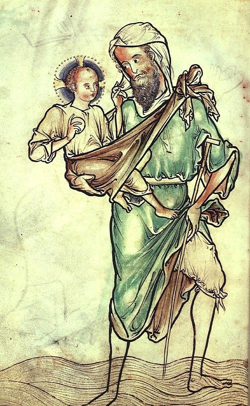 File:Westminster Psalter St Christopher.jpg File:Westminster Psalter St Christopher.jpg