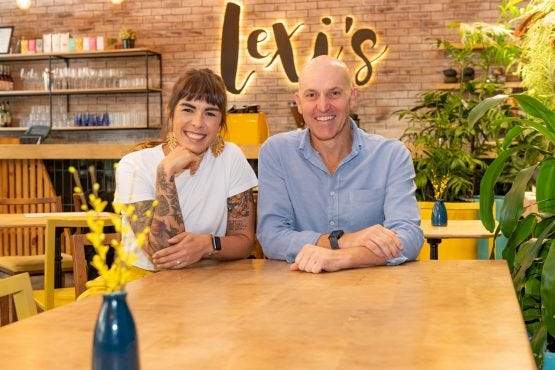 Lexi's co-founders Lexi Monzeglio (left) and Ezio Nichele. Majority-owner Famous Brands appears to believe the brand will do better in the takeaway space. Image: Supplied
