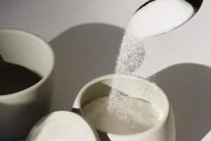 Sugar in a spoon