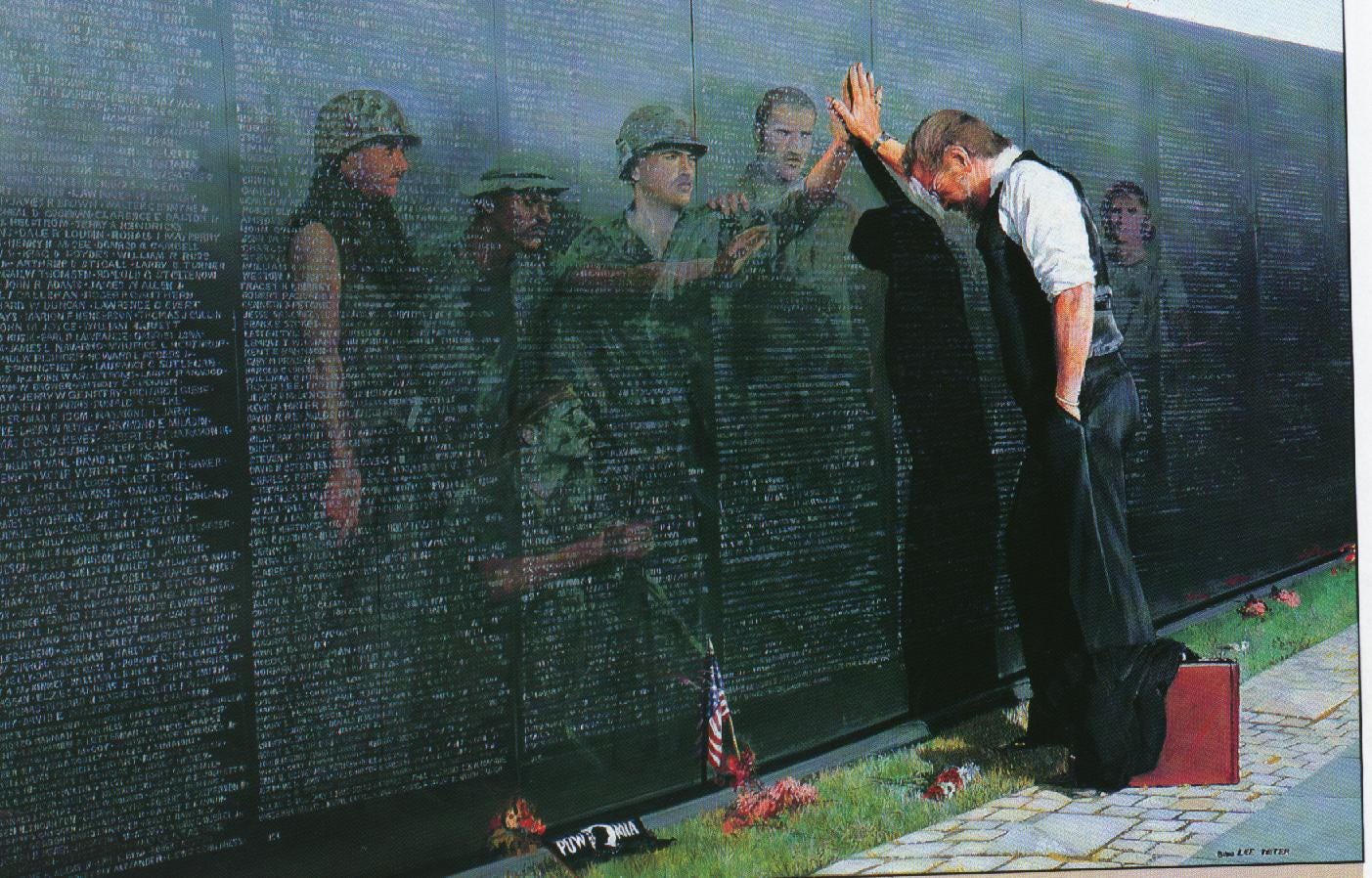 Vietnam Veterans Memorial "Reflections", Lee Teter, 1988. : Art