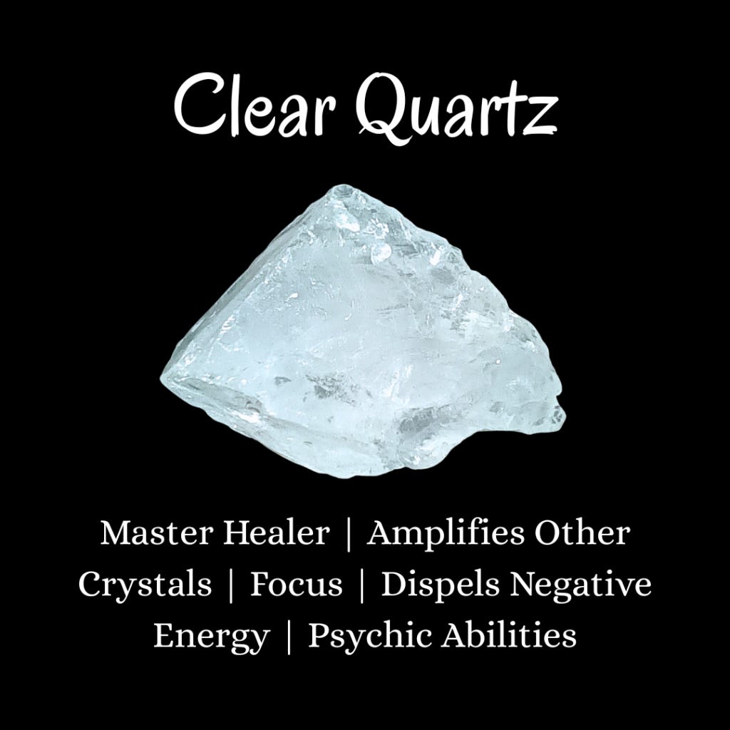 Clear Quartz properties GFX - Master Healer | Amplifies Other Crystals | Focus | Dispels Negative Energy | Psychic Abilities Clear Quartz properties GFX - Master Healer | Amplifies Other Crystals | Focus | Dispels Negative Energy | Psychic Abilities