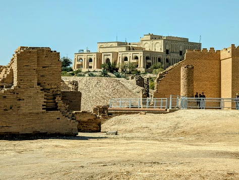 Saddam Hussein palace Babylon