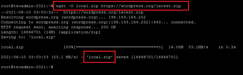 Wget Command in Linux with Examples (Download Files) – TecAdmin