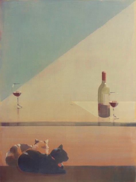 Michelle Paterok_emerging artist.Contemporary interior oil painting_neuroaesthetics analysis by the Paragone