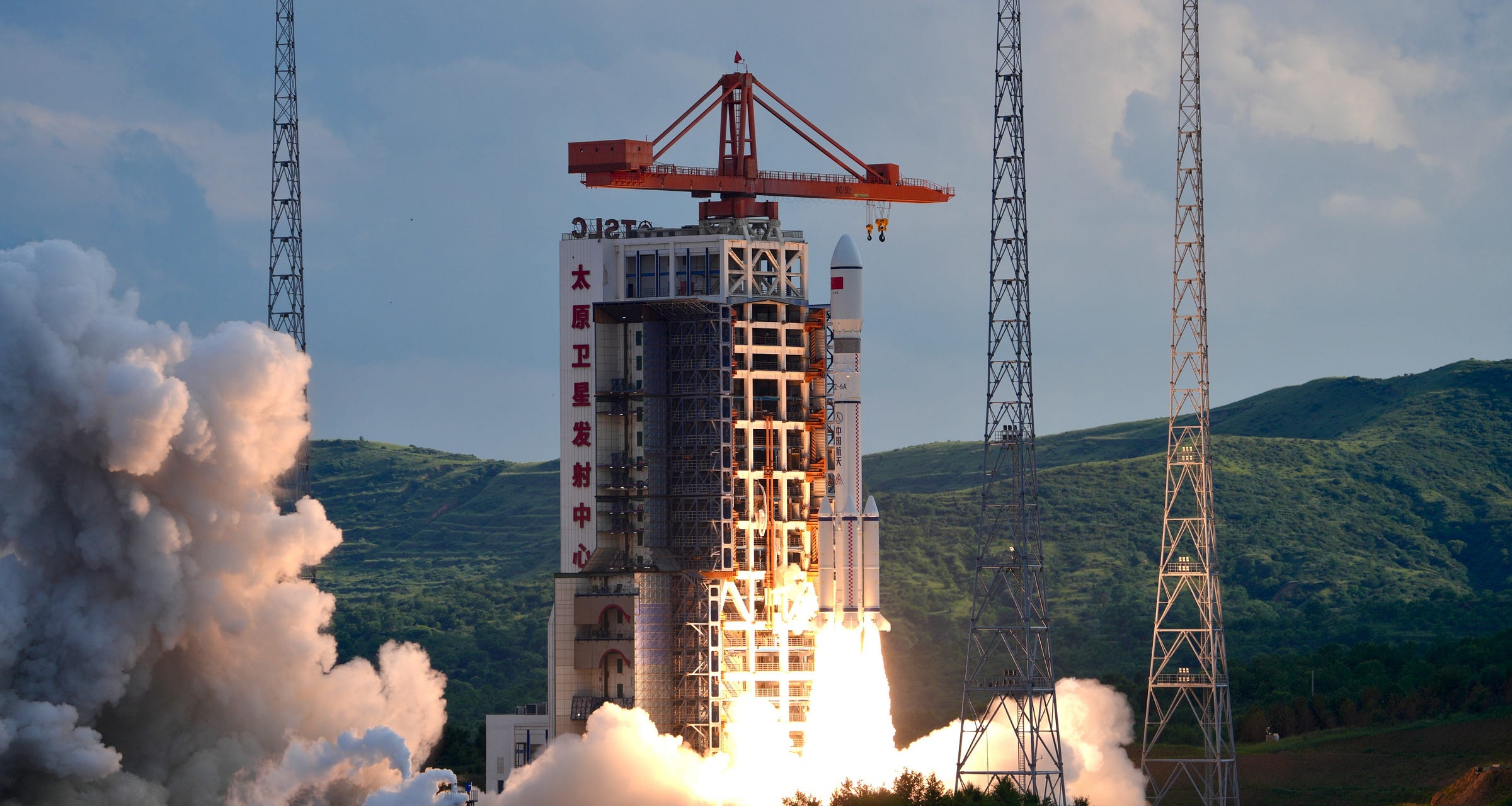 The Long March 6A lifting off from Launch Complex 9A on July 27th.