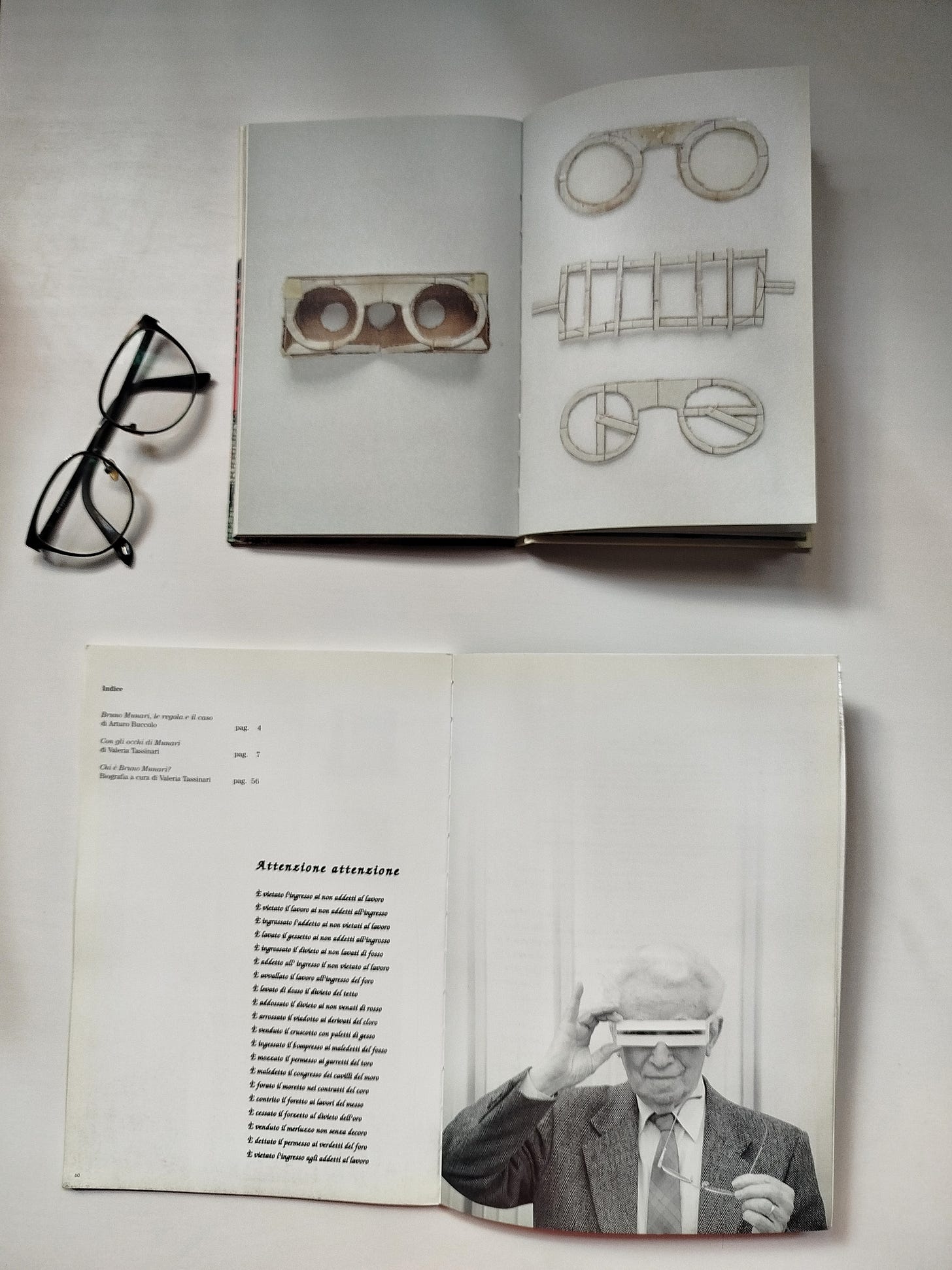 Bruno Munari: guardiamoci negli occhi, con un testo di Valeria Tassinari Corraini (1999) e particolare tratto da “L’invenzione dei tuoi occhi” di Francesca Berardi e Lucio Schiavon, Terre di Mezzo (2024)