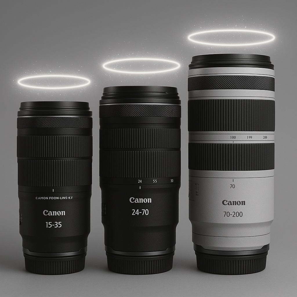 The Holy Trinity of Camera Lenses - by The Photography Gene