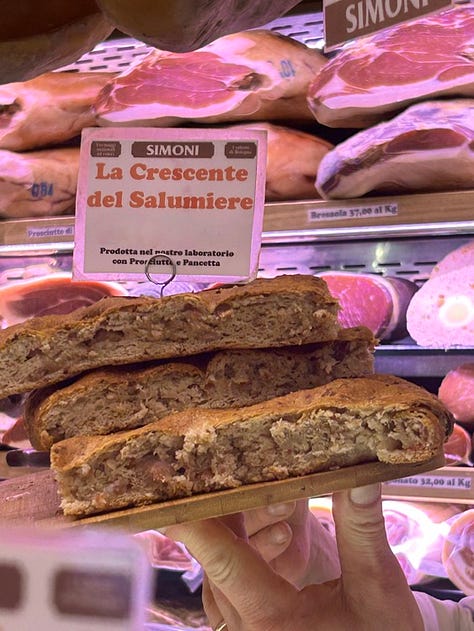 Crescente Salumeria Simoni; streghe forno Atti; raviole Forno Calzolari