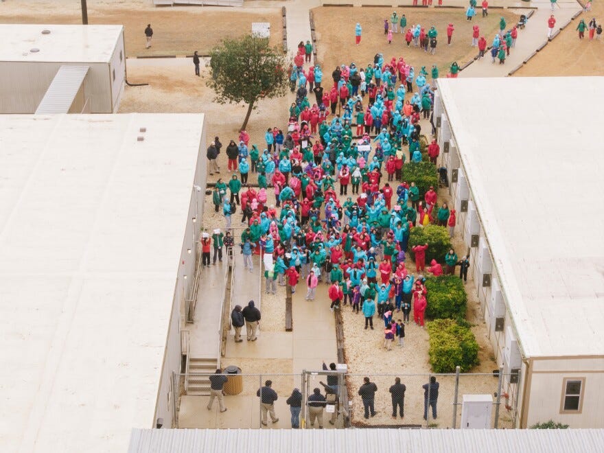 Protest breaks out at Dilley immigration detention facility holding 5-year-old Liam Ramos | TPR Protest breaks out at Dilley immigration detention facility holding 5-year-old Liam Ramos | TPR