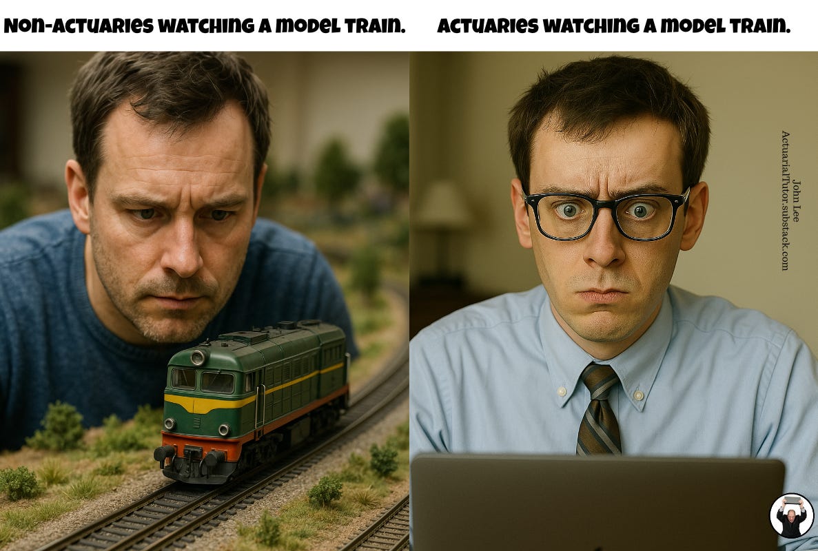 Watching a model train