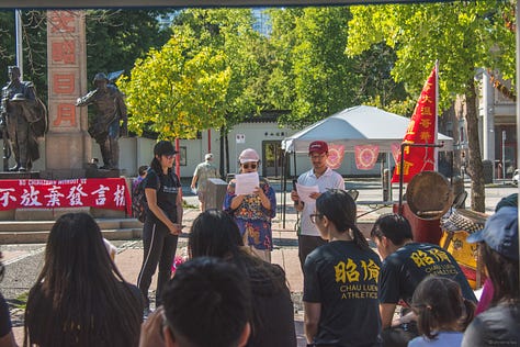 Kick out gentrification Kung Fu and Lion Dancing
