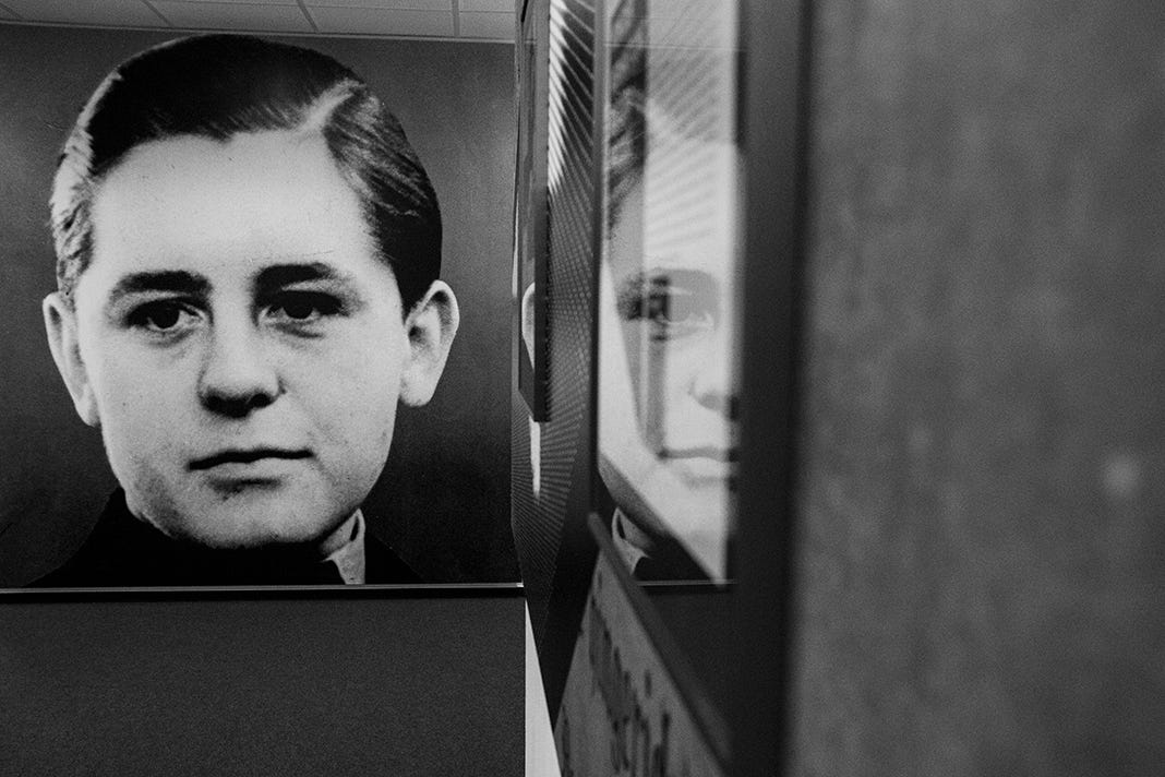 Photo of Helmuth Hübener in the exhibition about the resistance fighter. Photo: Max Nölke Photo of Helmuth Hübener in the exhibition about the resistance fighter. Photo: Max Nölke