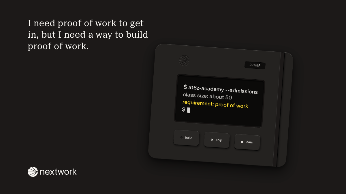 I need proof of work to get in, but I need a way to build proof of work. I need proof of work to get in, but I need a way to build proof of work.