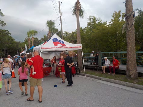 REC Booth at Kings Bay in Crystal River - July 4th 2024