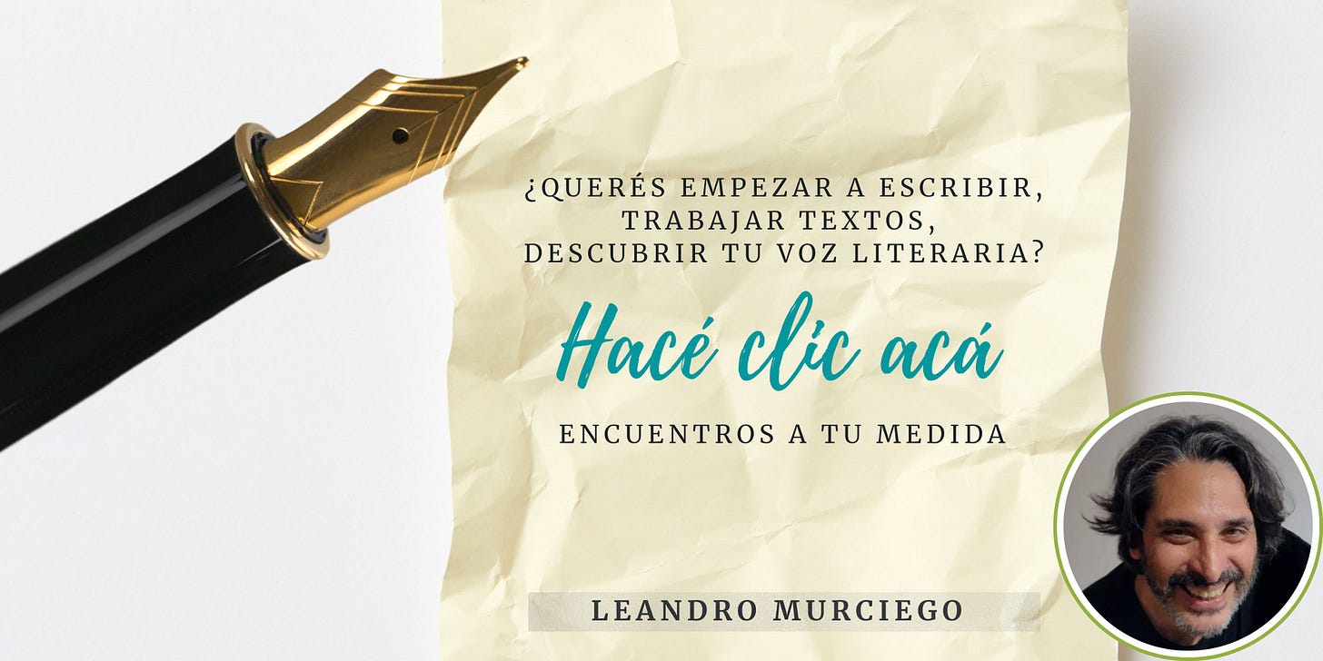 ¿Querés empezar a escribir, trabajar tus textos, descubrir tu voz literaria? Visitá apalabrarte.com.ar una clínica literaria virtual