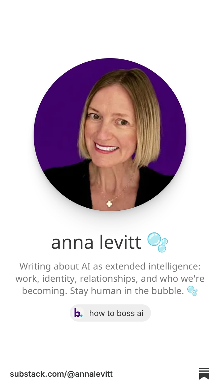 Anna | how to boss AI | Substack