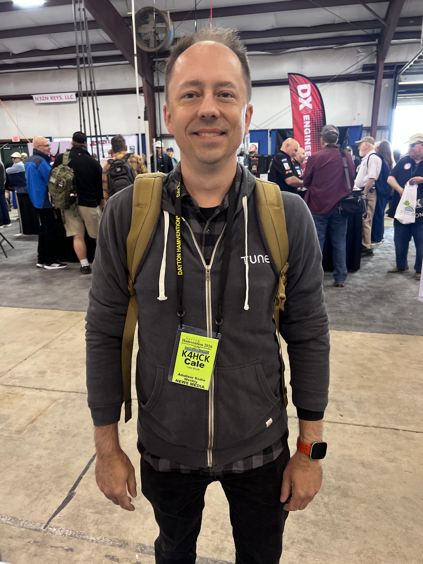 ale Mooth K4HCK at Hamvention 2026. Image courtesy of Steve Stroh N8GNJ.
