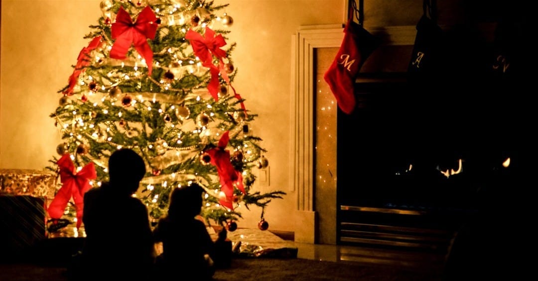 lighted Christmas tree