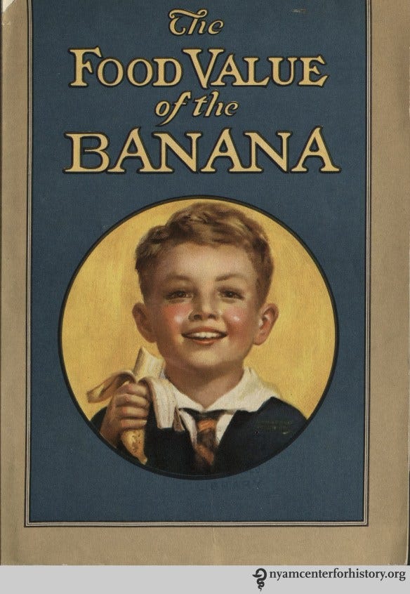 “The Food Value of the Banana,” 1928.