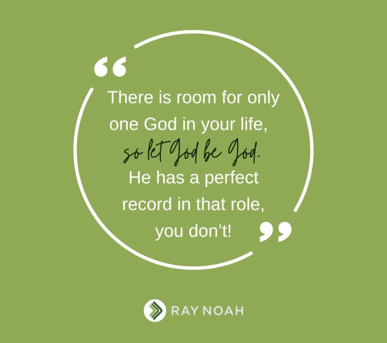 There Is Room For Only One God - Ray Noah | Faith in Motion