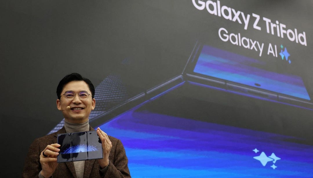 Samsung unveils first multi-folding phone as competition set to heat up |  Reuters